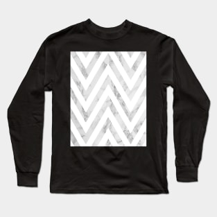Chevron print, Abstract art, Modern art, Fashion, Geometric, Marble print Long Sleeve T-Shirt